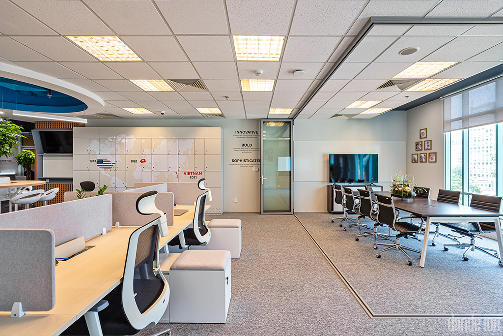 thiết kế nội thất văn ph&ograve;ng hiện đại &ndash; kh&ocirc;ng gian mở linh hoạt